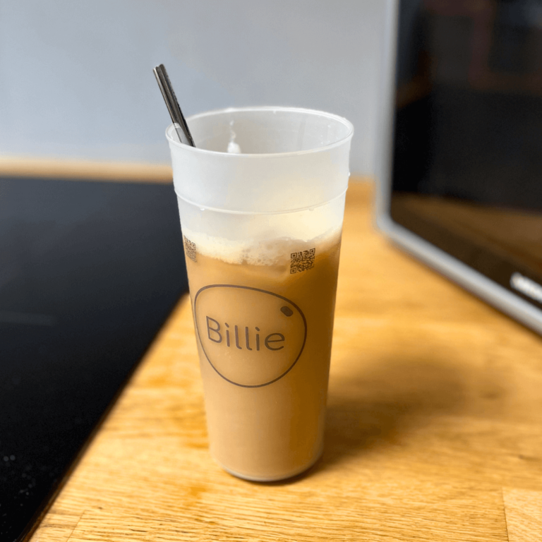 Billie 60 iced coffee